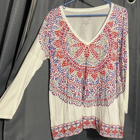 Lucky Brand 3/4 Sleeve Shirt - Picture 1 of 5